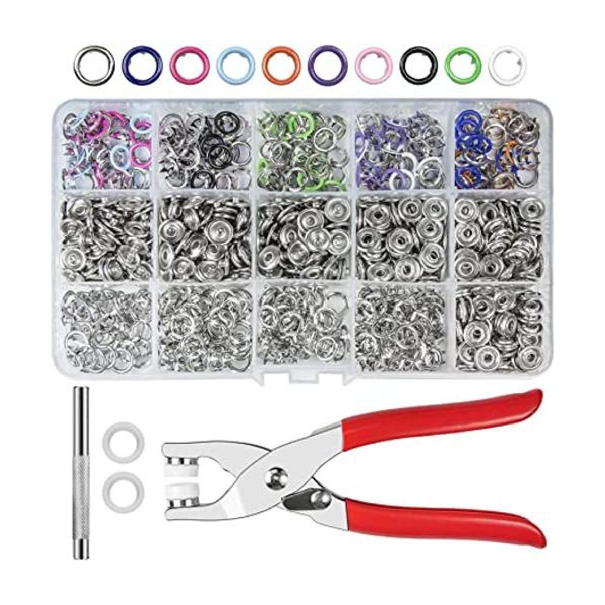CHEPULA Craftsmanship Juego de 200 botones de metal con