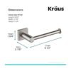 KRAUS KEA17729BN Soporte de papel higiénico para baño