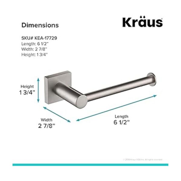 KRAUS KEA17729BN Soporte de papel higiénico para baño