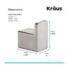 KRAUS Stelios KEA19901BN Gancho para bata de baño y