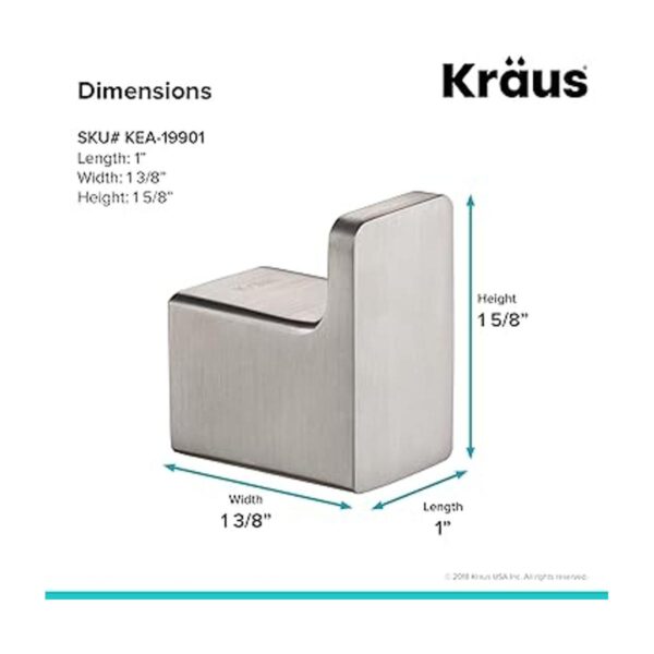 KRAUS Stelios KEA19901BN Gancho para bata de baño y