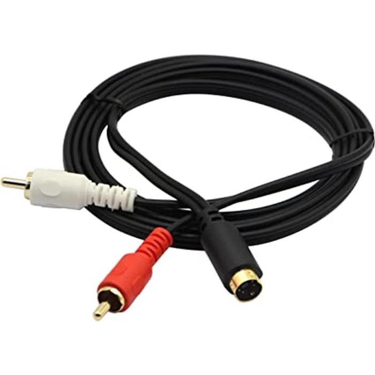 CGTime SVideo Cable divisor de 4 pines mini DIN Y chapado
