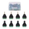 Glarks 8 conectores de conector estéreo TRRS de 0.138 in_1