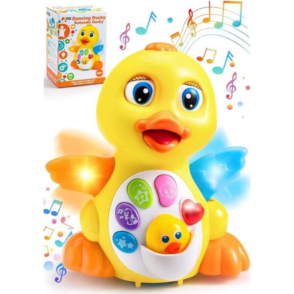 JOYIN Juguete musical para bebé bailarín pato amarillo_1