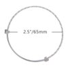 PH PandaHall Pulsera ajustable de acero inoxidable 2.5_3