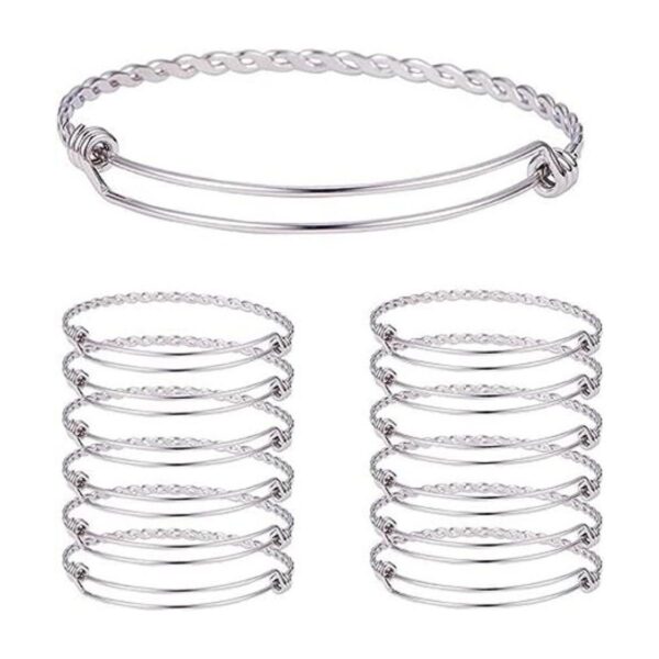 PH PandaHall Pulsera ajustable de acero inoxidable 2.5_1