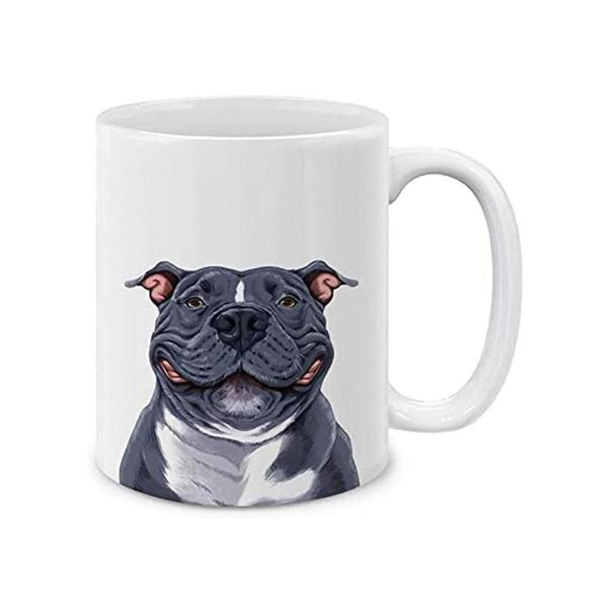 MUGBREW Linda taza de café de cerámica con diseño de perro