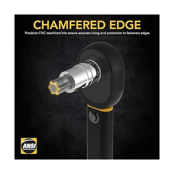 LEXIVON Juego de llaves Torx Bit Sockets acero de