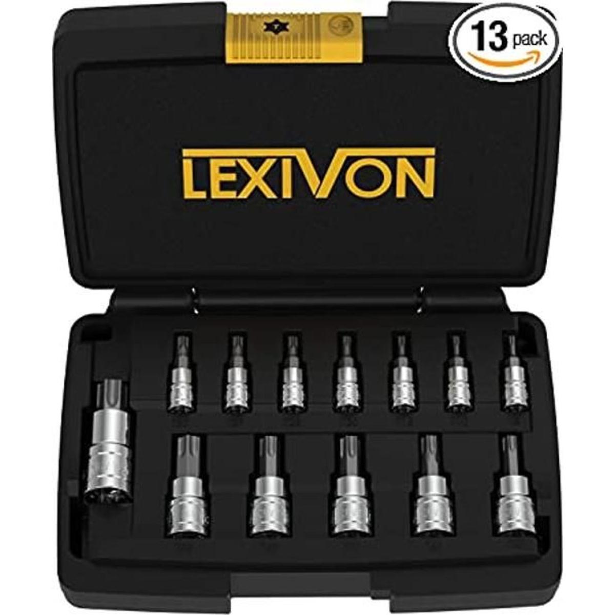 LEXIVON Juego de llaves Torx Bit Sockets acero de