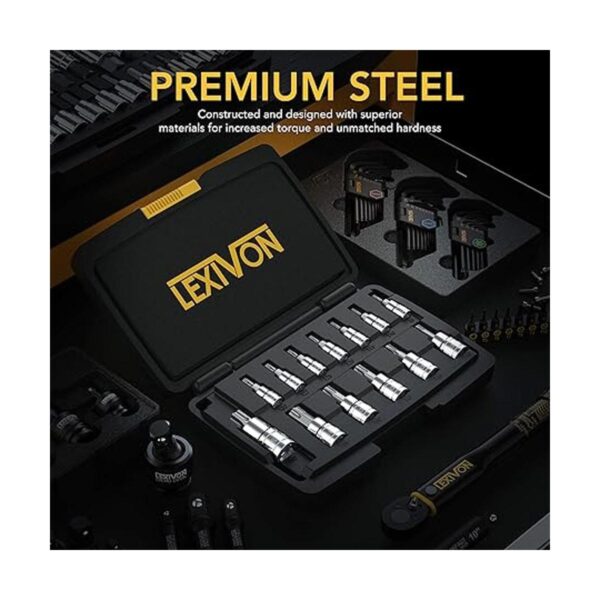 LEXIVON Juego de llaves Torx Bit Sockets acero de
