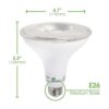 Bombilla LED PAR38 de 15 W luz de inundación de la_4