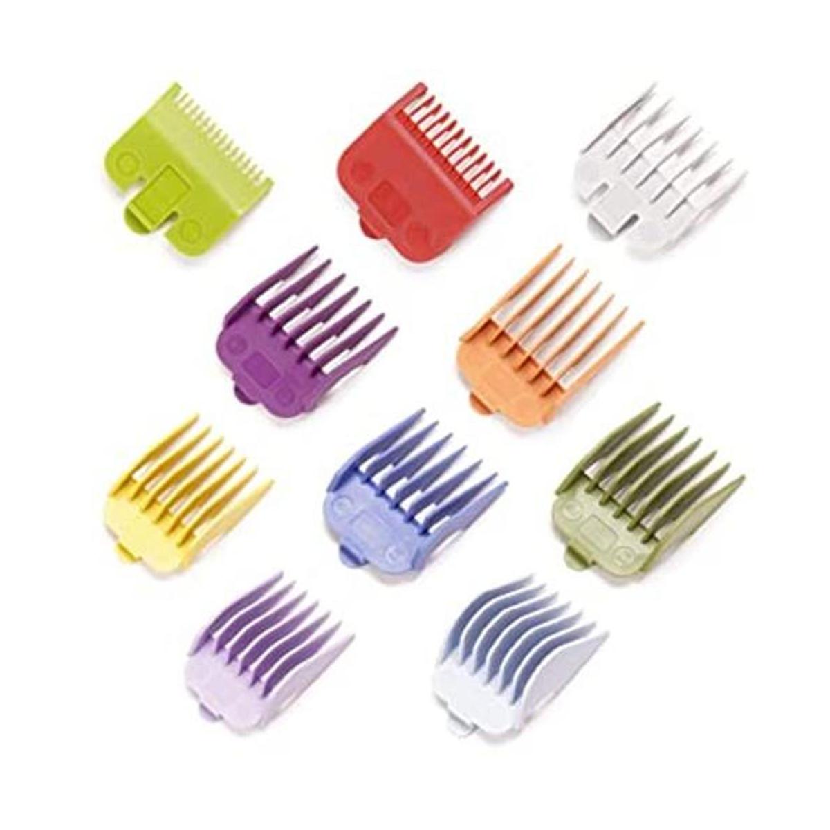 Cortadora de pelo profesional de 8 colores peines guía de
