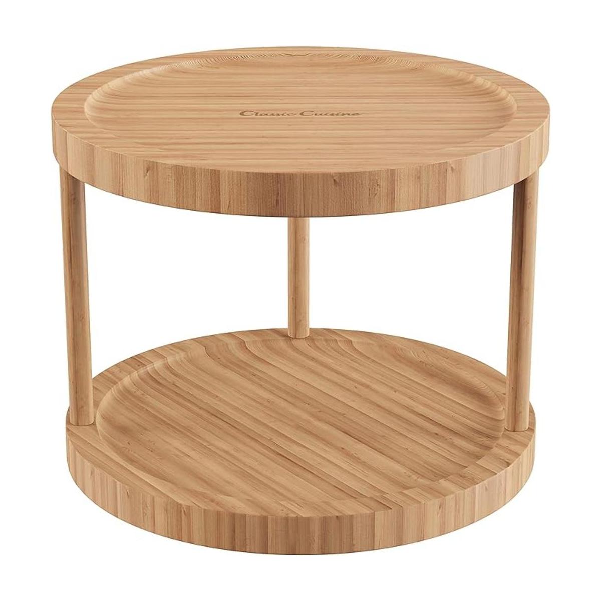 Classic Cuisine Lazy Susan Bandeja giratoria redonda de