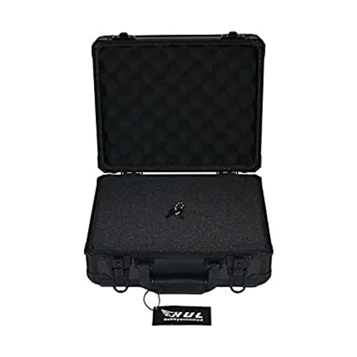 HUL Caja de aluminio de 13 pulgadas con interior de espuma