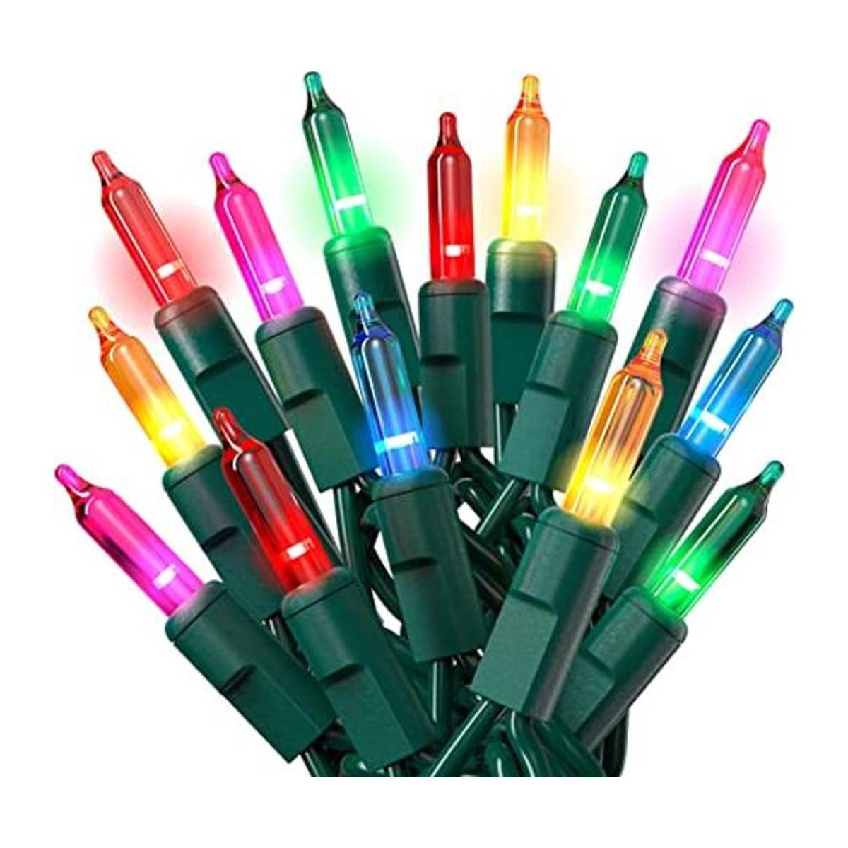 Prextex Juego de 100 luces de Navidad multicolor de