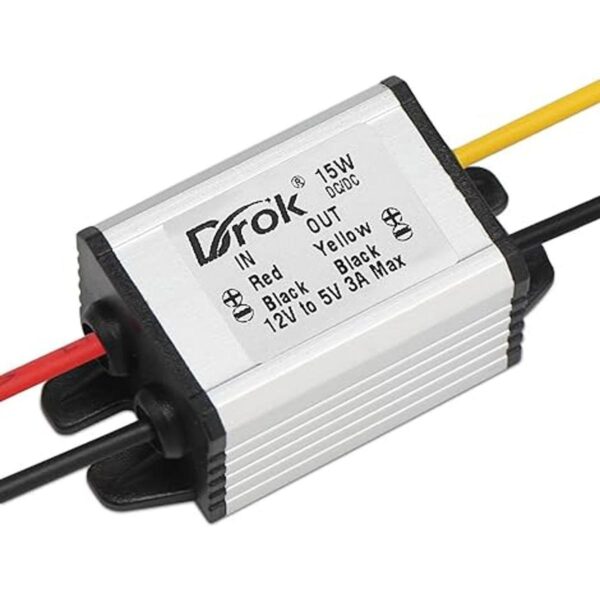 Convertidor de 12 V a 5 V DROK DC 835 V a 5 V 3A 15 W_2