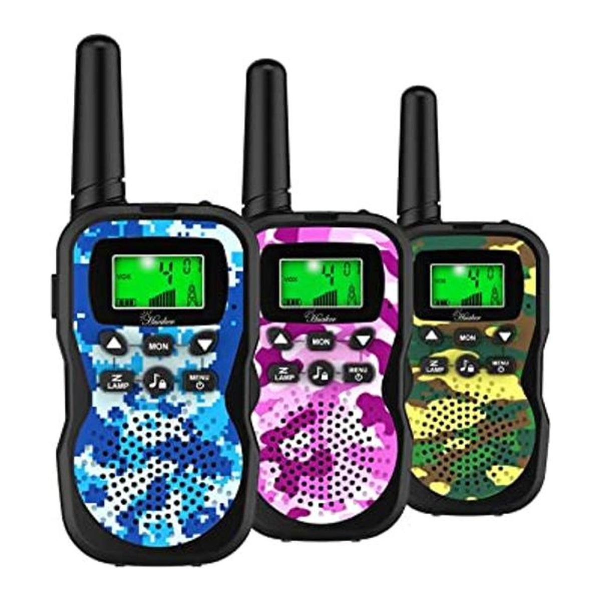 Huaker Walkie Talkies para niños paquete de 3 unidades de
