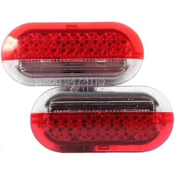 Par de luces de alarma para puerta color rojo con enchufe_2