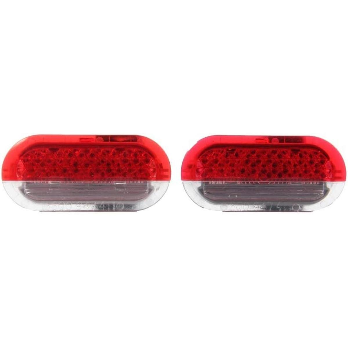 Par de luces de alarma para puerta color rojo con enchufe