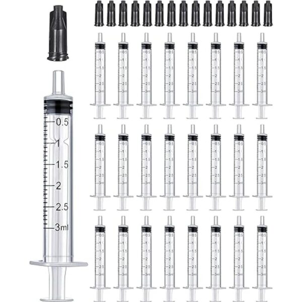 Paquete de 50 jeringas de plástico de 0.1 fl oz con tapa_1