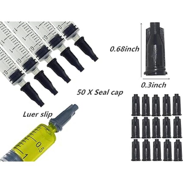 Paquete de 50 jeringas de plástico de 0.1 fl oz con tapa_2