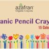 Azafran Lápices orgánicos Paquete de 15 colores finos_1