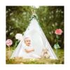 Tienda de campaña de tipi para niñas o niños con funda de_4