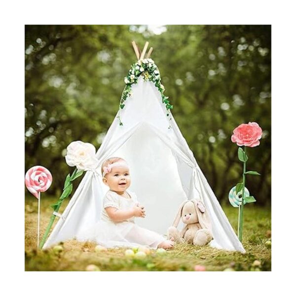 Tienda de campaña de tipi para niñas o niños con funda de_4