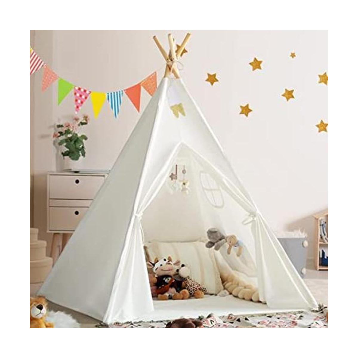 Tienda de campaña de tipi para niñas o niños con funda de