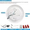 ECOELER Luz LED de disco regulable de 6 pulgadas 3000 K_6