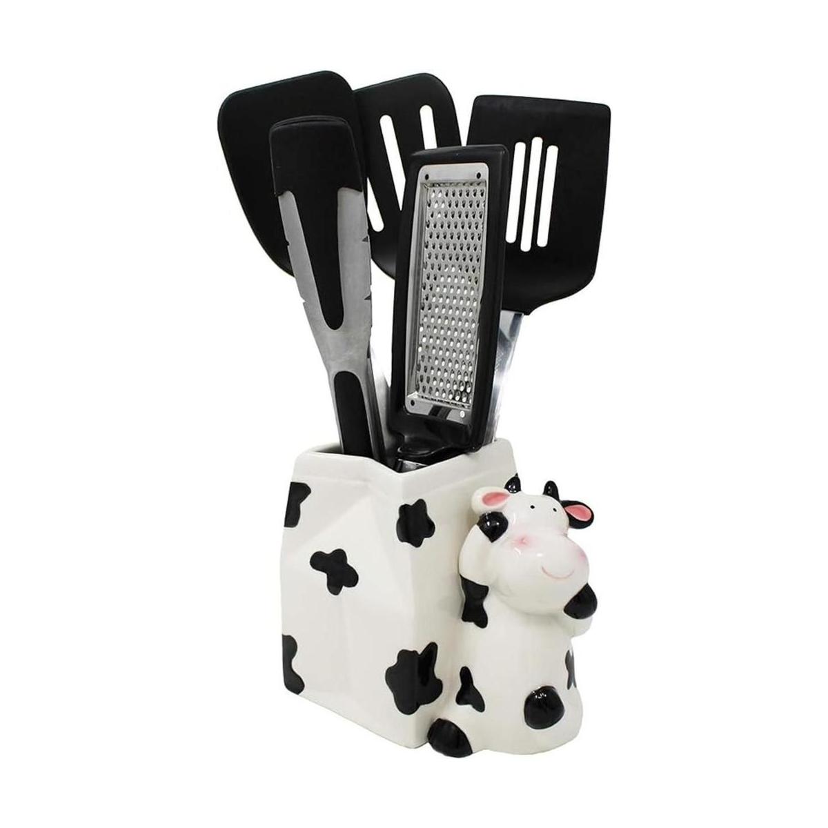Sixdrop Soporte para utensilios de vaca soporte para
