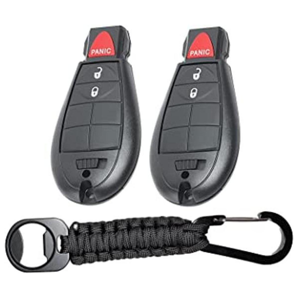 JalopyTrade Juego de 2 controles remoto para Dodge RAM
