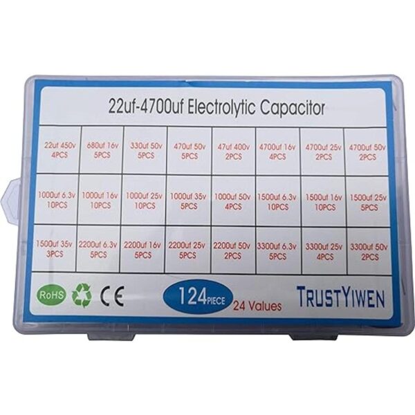 Kit de caja surtido de condensadores electrolíticos de_2