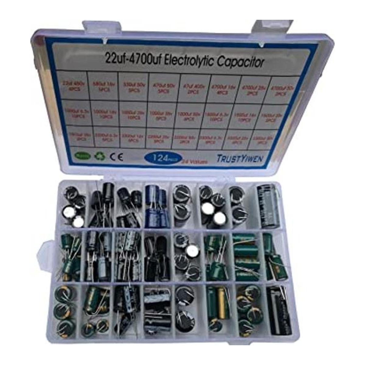 Kit de caja surtido de condensadores electrolíticos de