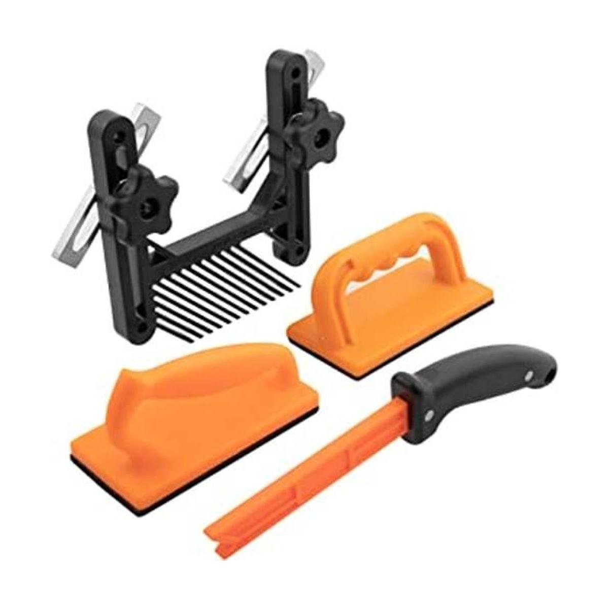 Kit de seguridad para carpintería de 4 piezas con tablero