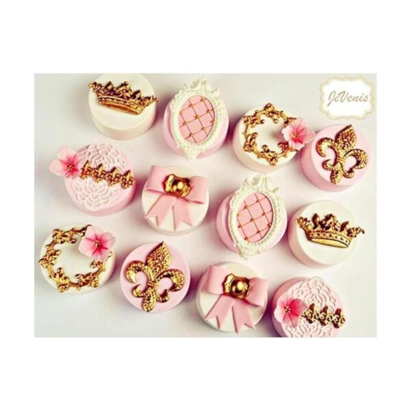 JeVenis Juego de 3 moldes de silicona para cupcakes de_2