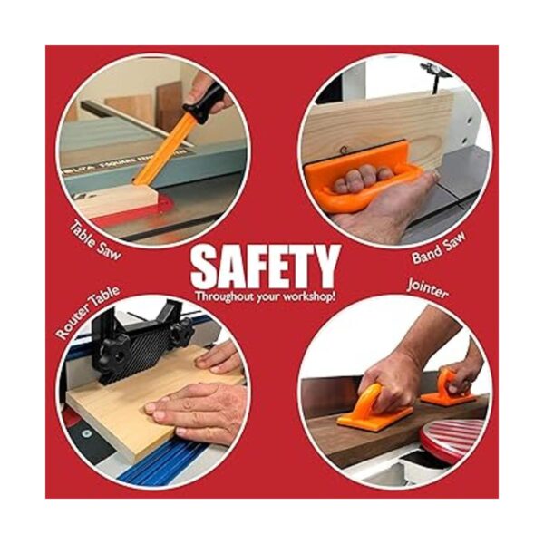 Kit de seguridad para carpintería de 4 piezas con tablero