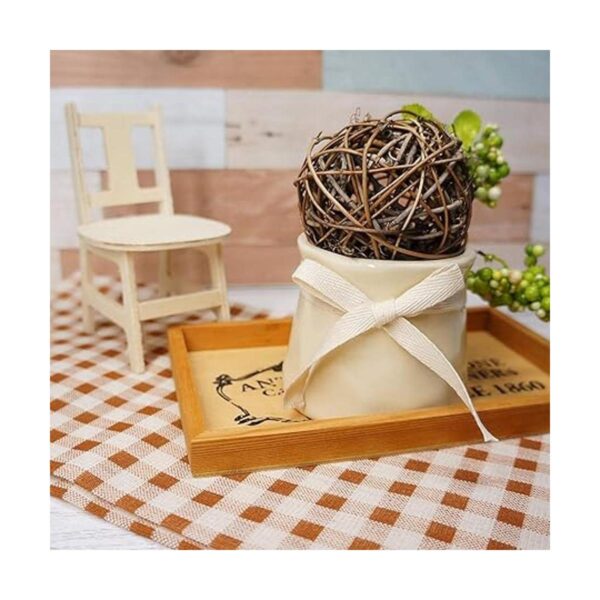 Teemico 1 rollo de cinta de sarga de algodón natural de 55
