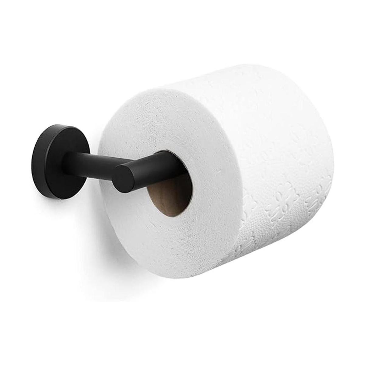Marmolux Acc Soporte de papel higiénico negro mate