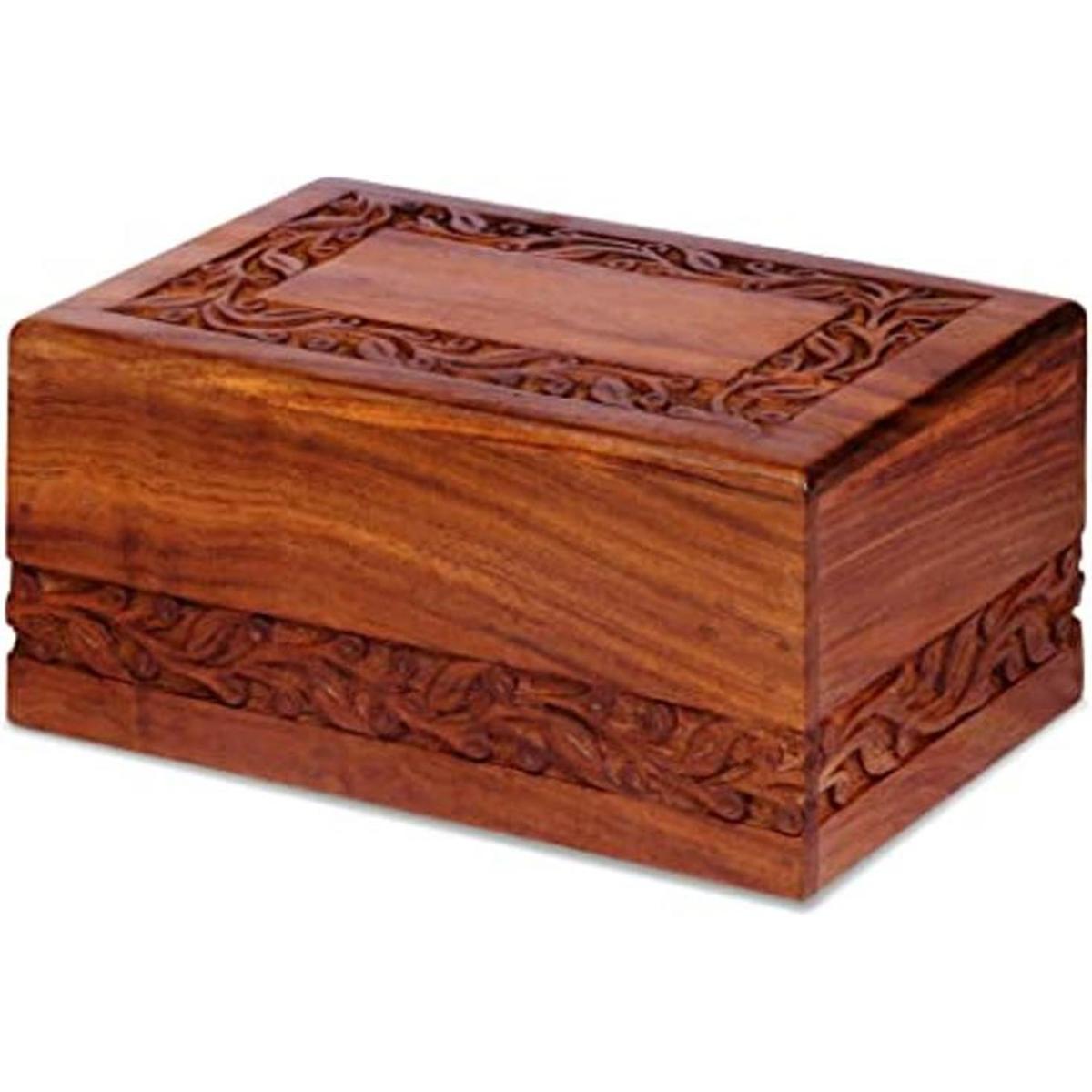 S.B.ARTS Caja de urnas de recuerdo de madera urnas de