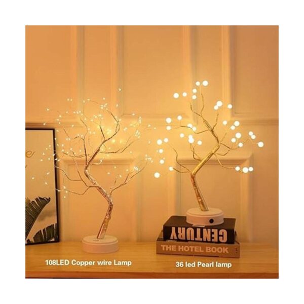 KHTO Luz LED de árbol bonsái para escritorio decoración_2