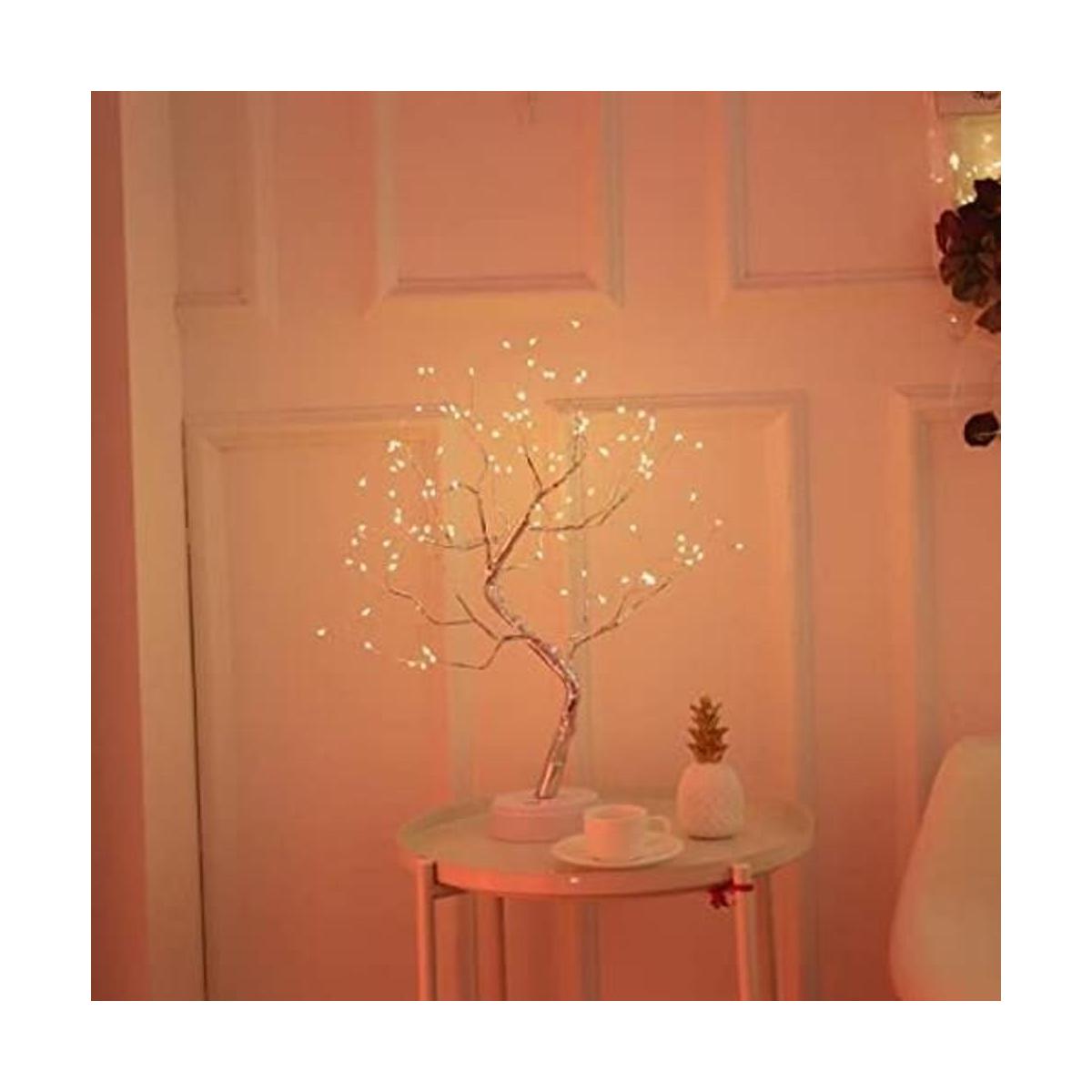 KHTO Luz LED de árbol bonsái para escritorio decoración