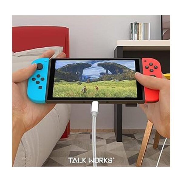 TALK WORKS Nintendo Switch Charger USB C Braided Nylon_4