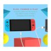 TALK WORKS Nintendo Switch Charger USB C Braided Nylon_3