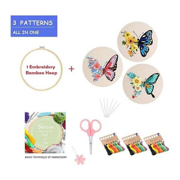 Santune Kit de bordado para principiantes adultos kit de_3
