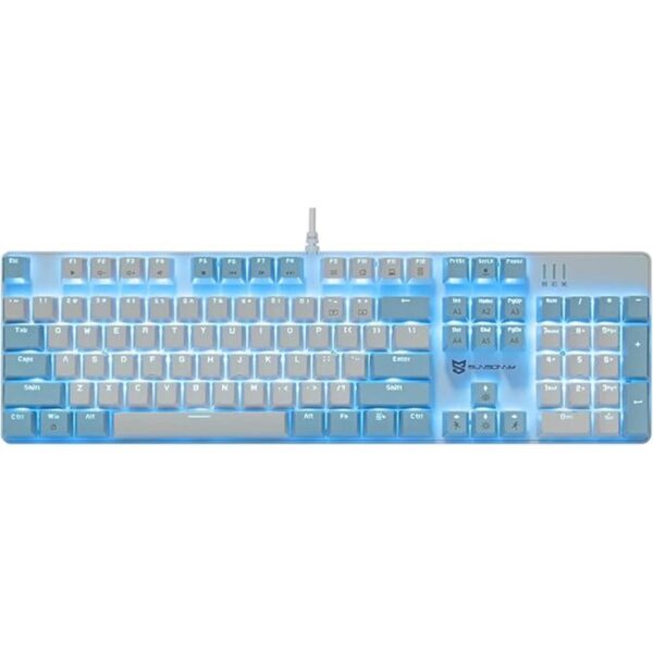 Qisan Teclado mecánico para juegos de tamaño completo de