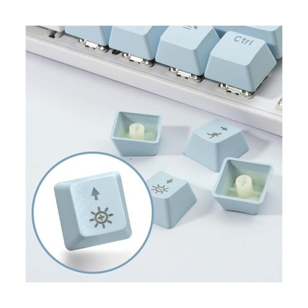 Qisan Teclado mecánico para juegos de tamaño completo de