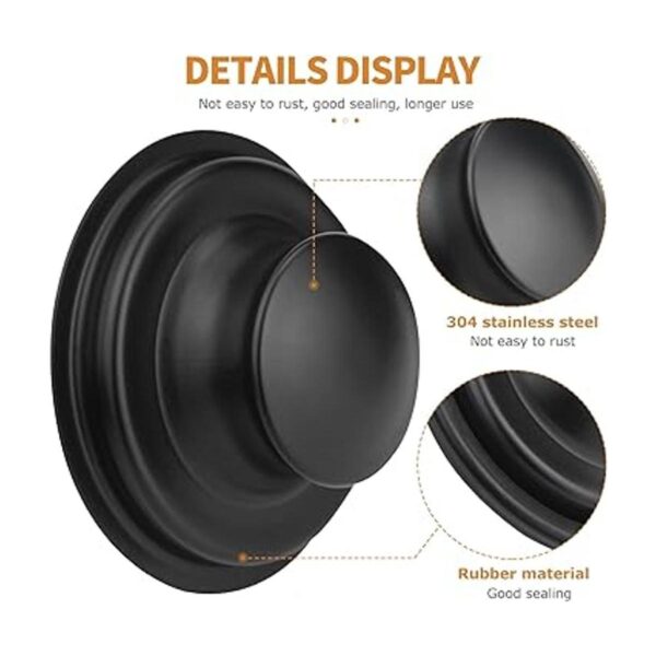 Garbage Disposal Flange 304 Stainless Steel Matte Black_2