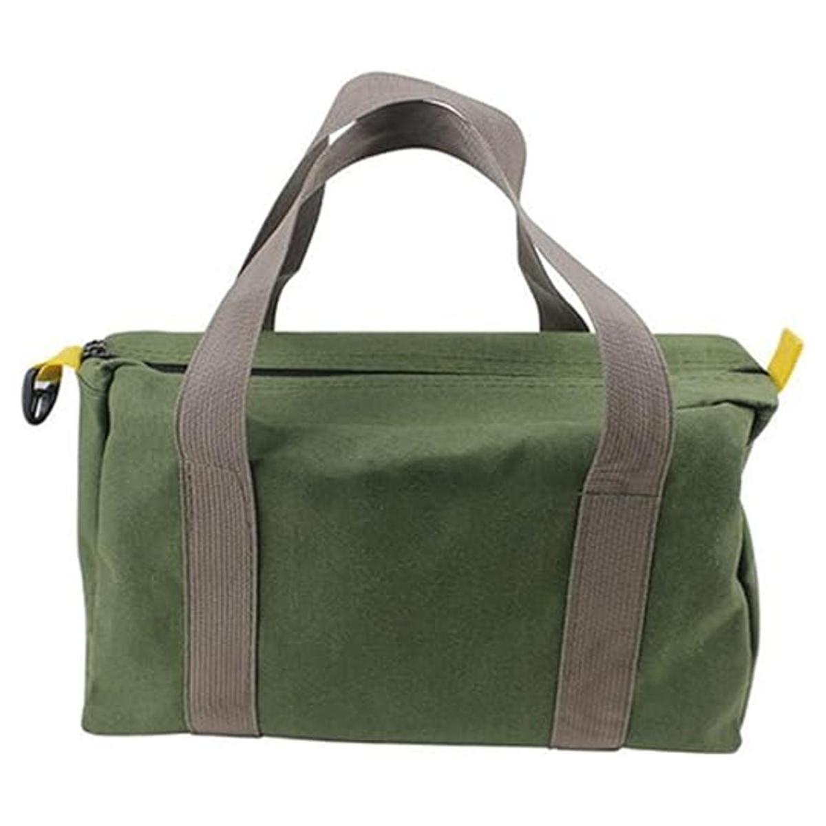 Bolsa de herramientas de boca ancha de lona bolsa