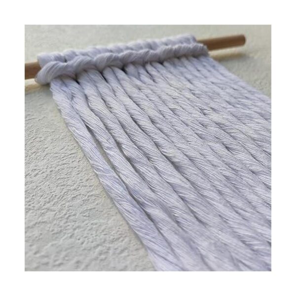 CAQUBO Cordón de macramé de algodón de una sola hebra de